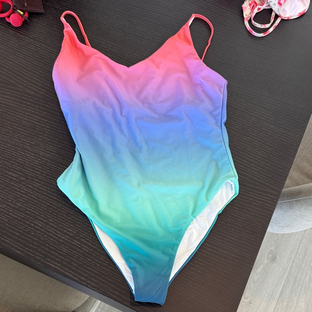 Beach riot rainbow Reese one piece never worn